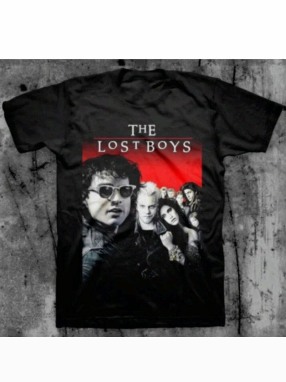 The Lost Boys Movie Graphic T-Shirt Retro Horror Film Tee Unisex